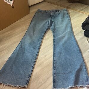 Good American Light Blue Flare Jeans